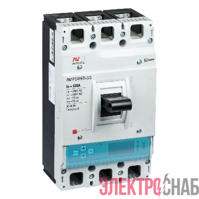 Выключатель автоматический 3п 630А 50кА AV POWER-3/3 ETU6.2 AVERES EKF mccb-33-630-6.2-av