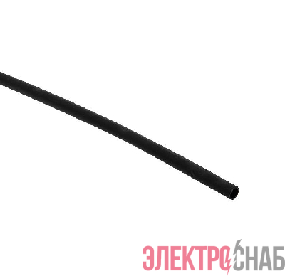 Трубка термоусадочная ТУТк клеевая нг 4/1 черн. 1м (уп.10м) PROxima EKF tut4-k4-b