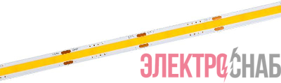 Лента светодиодная COB-312LED 8Вт/м IP20 8мм 24В 3000К (уп.5м) IEK LSR11-1-312-20-1-1-05