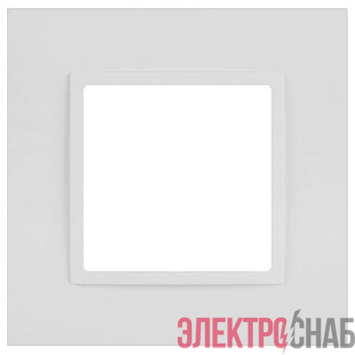 Рамка 1-м Elegance 14-5011-01М Classic для розеток и выключателей матов. бел. Эра Б0065822