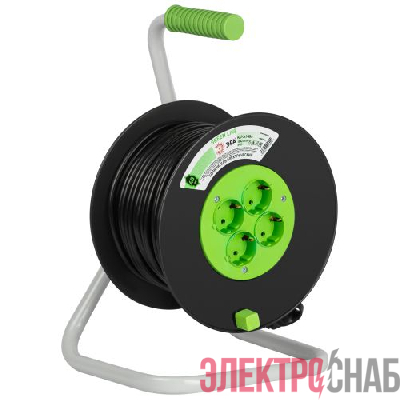 Удлинитель на пластик. катушке 4х40м с заземл. KAT-3x1-40m Greenline ПВС 3х1 Эра Б0065116