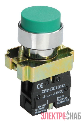 Кнопка LAY5-BL31 1НО без подсветки зел. IEK BBT70-BL-K06