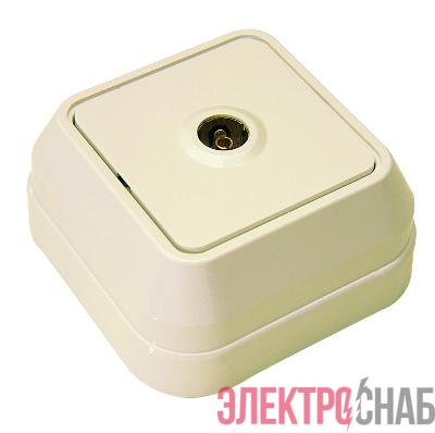 Розетка телевизионная концевая крем. Makel 45227