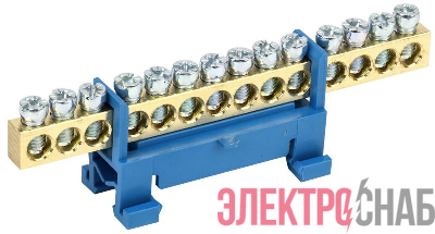Шина нулевая на DIN-изол. "Стойка" ШНИ 6х9-14-С-С IEK YNN10-69-14P-K07