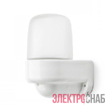 Светильник НББ 02-60-003 для бани керамика/стекло угловой IP54 E27 max 60Вт 150х110х85 бел. Эра Б0064016
