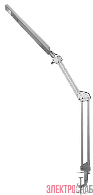 Светильник светодиодный настольный KD-821 C03 8Вт 350лм 230В струбцина 2 уровня яркости серебр. Camelion 13528