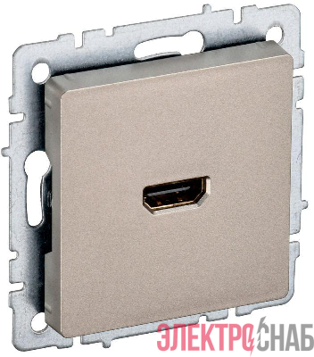 Розетка СП BRITE HDMI РHDMI-0-БрШ механизм шампань IEK BR-H10-K37