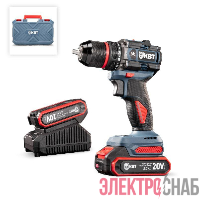 Шуруповерт аккумуляторный бесщеточный DB-20-13 серия ПРОФИ КВТ 102588