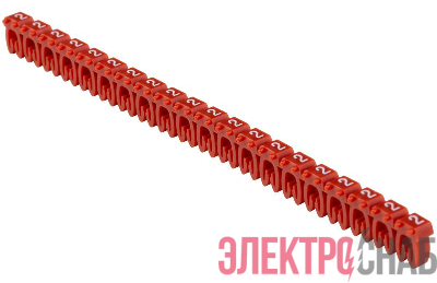 Маркер открытого типа KE 0.75-1.5кв.мм символ &quot;2&quot; (уп.500шт) IEK UMK-KE1-2