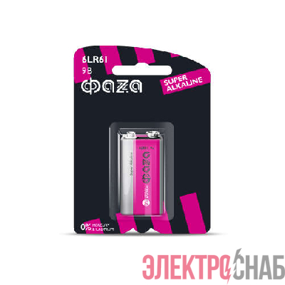 Элемент питания алкалиновый "крона" 6LR61 9В Super Alkaline BL-1 ФАZА 2858412