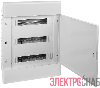 Щиток Тусо скрытая проводка на 54 модуля с дверцей 645х464х116мм(серый с непрозрачной дверцей) Ruvinil 68154С