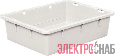 Ящик сырково-творожный 532х400х141 натуральный морозостойкий без крышки 306 306