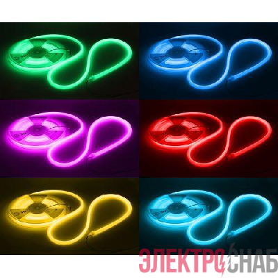 Лента светодиодная LS3030-9.6-120-24-RGB-IP68-5м 24В термостойкая для бани RGB (в комплекте: 2 заглушки; 10 крепежей)(уп.5м) Эра Б0062310