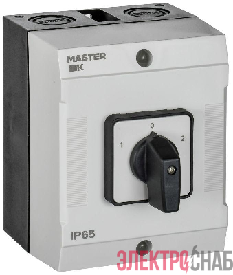 Переключатель кулачковый 10А (сх. 75) в боксе стандартная рукоятка IEK MI-CS20-010-075