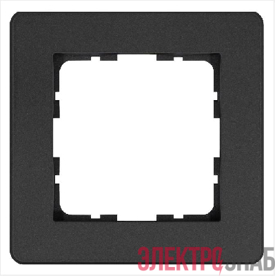 Рамка 1-м G-Flex антрацит Jasmart G1101B