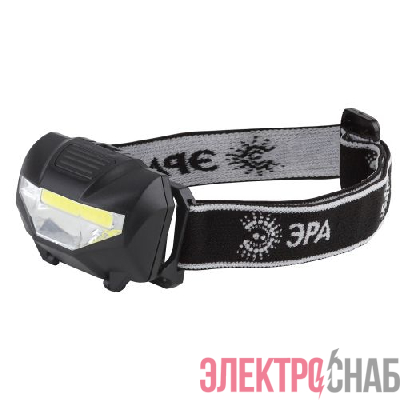 Фонарь GB-501 налобный "Блэкджек" 3Вт COB 3хААА 3 режима блист. ЭРА Б0027817