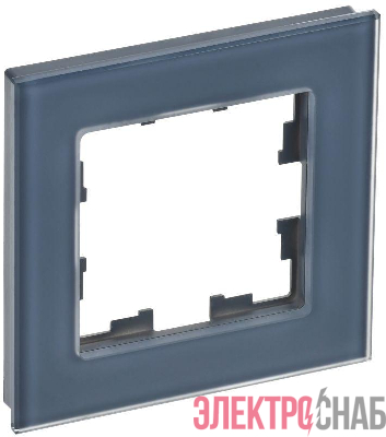 Рамка 1-м BRITE РУ-1-2-Бр стекло маренго матов. IEK BR-M12-G-31-K35