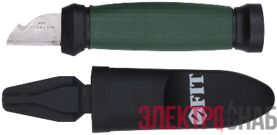 Нож электрика нерж.сталь 2-х сторонняя заточка лезвие 33мм FIT 10642