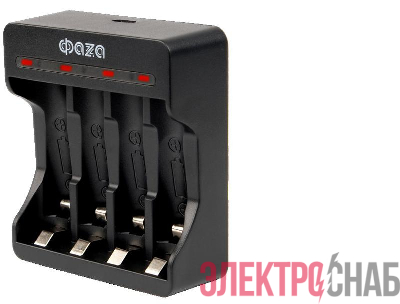 Устройство зарядное B-95USB Ni-Cd/Ni-MH (4хAA/4хAAA/1х9В "Крона") индикатор зарядки питание от USB + 4хAA 2700мА.ч кабель MicroUSB-USB в компл. ФАZА 5038929