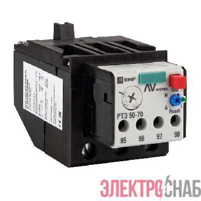 Реле тепловое РТЭ 50-70 25-40А AVERES EKF rel-50-70-25-40-av