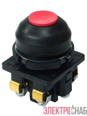 Выключатель кнопочный КЕ-081 У2 исп.2 1НО+1НЗ цилиндр 10А IP54 660В красн. Электротехник ET502359