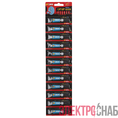 Супер-клей гель 3г SSGBL12-3 лента BL-12 (блист.12шт) СИЛА C0042300