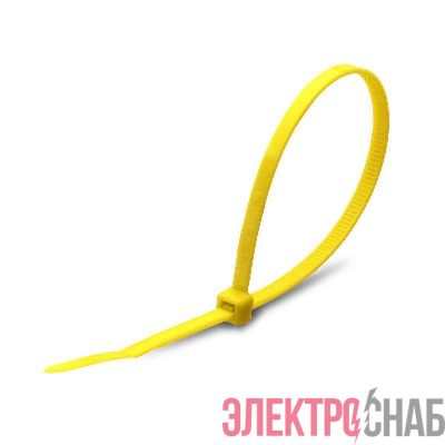 Хомут нейлоновый КСС 5х400 желт. (уп.100шт) Fortisflex 90329