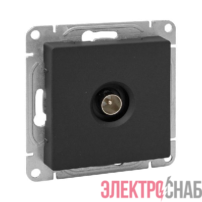 Розетка телевизионная TV 1-м СП Эпика механизм черн. EKF UP1-SOB-TV-1