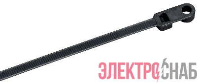 Хомут 4.8х370мм P6.6 с винтовым креплением черн. (уп.100шт) IEK UHH12-D048-370-100-K02