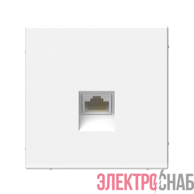 Розетка компьютерная ArtGallery RJ45 кат.6A механизм бел. SE GAL000186