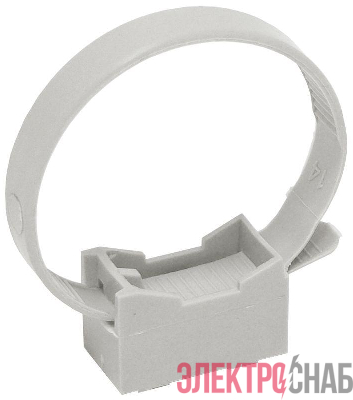 Держатель хомутный для труб со стяжкой d32-63 CFF2 сер. ELASTA IEK CTA10MP-CFF263-K41-100