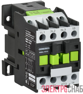 Контактор КМИе-11810 18А 36В/АС3 1НО GENERICA KKME11-018-036-10