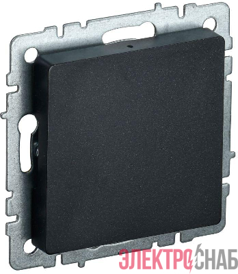 Заглушка c суппортом BRITE МЗ10-БрЧ механизм черн. IEK BR-PL10-K02