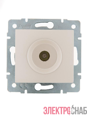 Розетка телевизионная оконечная TV СП Karina механизм жемчуж./бел. перламутр. LEZARD 707-3088-130