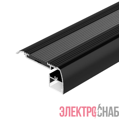 Профиль STAIR-W65-2000 ANOD BLACK L2000 алюм. Arlight 045663