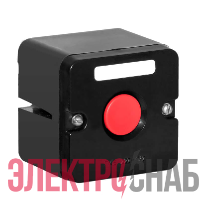 Пост кнопочный ПКЕ-222/1 кнопка "Стоп" красн. Электродеталь ПКЕ-222/1.1К.С