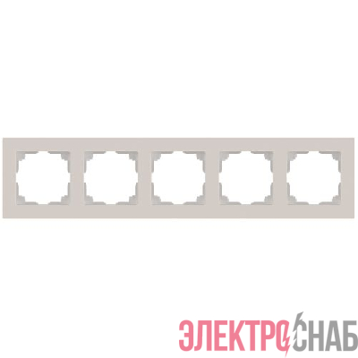 Рамка 5-м СП Accent 6-505-06 перламутр. Intro Б0063731