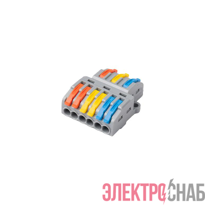Клемма монтажная СМК PTC-3P 4236 BL/2 450В 32А 0.08-2.5(4.0)кв.мм JazzWay 5073807