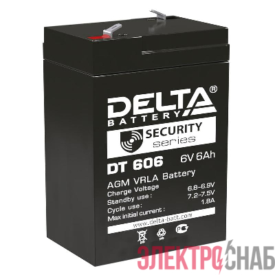 Аккумулятор ОПС 6В 6А.ч Delta DT 606