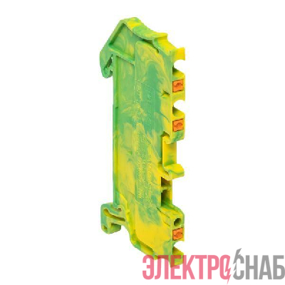 Колодка клеммная пружинная 1.5 Push-in 3 вывода земля EKF PIT-1.5-3-pe