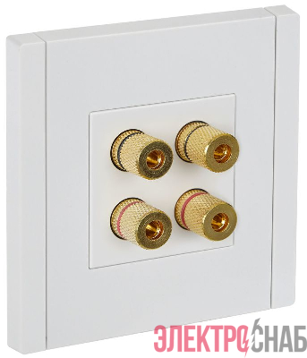 Аудиорозетка 4-м FORTE&PIANO FP239 бел. IEK FP-S40-K01