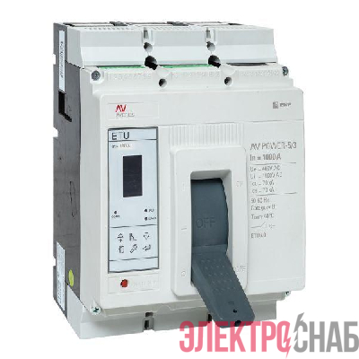 Выключатель автоматический 1000А 70кА AV POWER-5/3 ETU6.0 AVERES EKF mccb-53-1000M-6.0-av