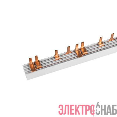 Шина соединительная типа PIN штырь 4Р 63А 1м Rexant 11-2247