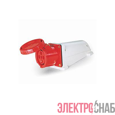 Розетка стационарная ОП PPC 134 63А 4п 3Р+РЕ 380В IP67 Pro JazzWay 5072770
