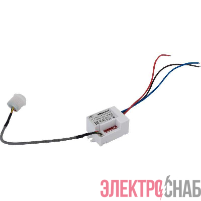 Датчик движения DDV-03 выносной &amp;amp;amp;amp;quot;Невидимка&amp;amp;amp;amp;quot; 360град. 800Вт 5-480с 6м 10/2000Лк бел. Duwi 25820 9
