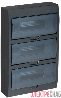 Корпус ЩРН-П-36 Krepta 3 IP41 навесной пластик. черн. IEK MKP12-N-36-41-K02