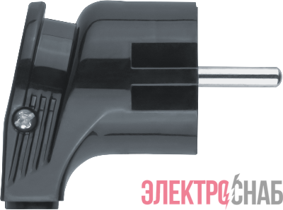Вилка угловая 61 363 NCA-PL04-16A-E-BL с заземл. черн. Navigator 61363