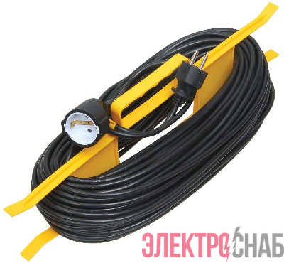 Удлинитель-шнур на рамке 1х50м с заземл. 10А IP20 УР50 2P+PE ПВС 3х1 IEK WKF14-10-01-50