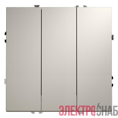 Выключатель 3-кл. СП S70 10А механизм кашемир Voltum VLS030103