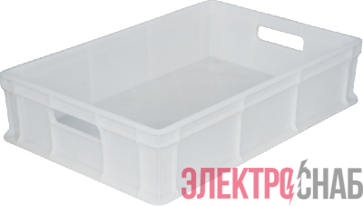 Ящик 600х400х140 мм сплошной с ручками натуральный морозостойкий 705.03.01 м 705.03.01 м